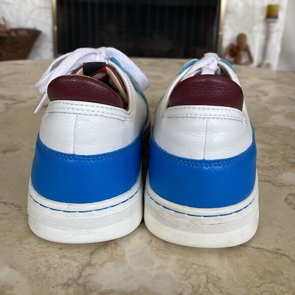 Superdry Vegan Basket Lux Low Trainer Aqua/Blue/White Unisex - Picture 9 of 16